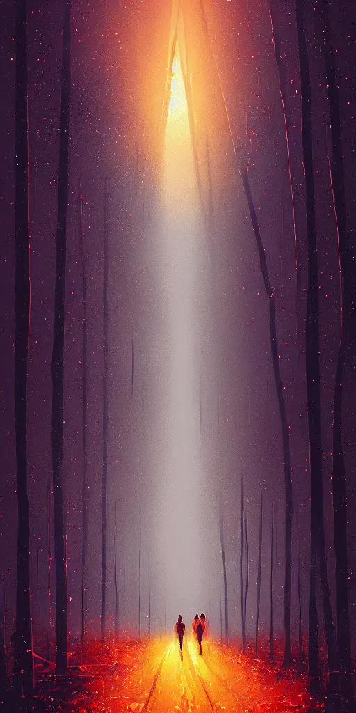 Image similar to i said, ooh, i'm blinded by the lights by alena aenami