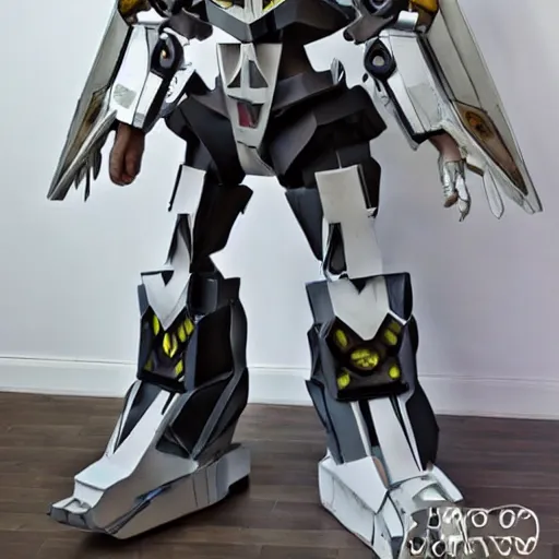 Image similar to homemade Transformers cosplay Eva foam