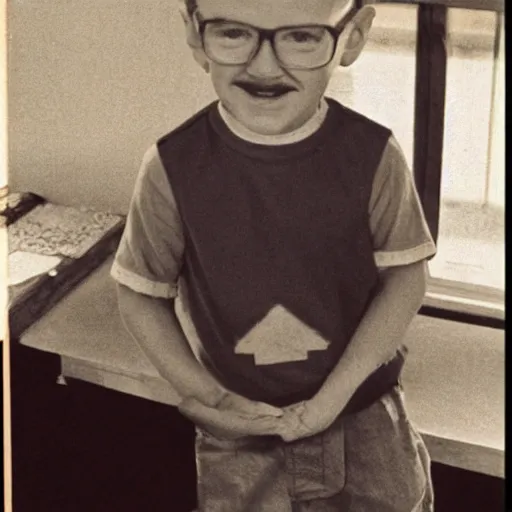 Image similar to a photo of young walter white as a child