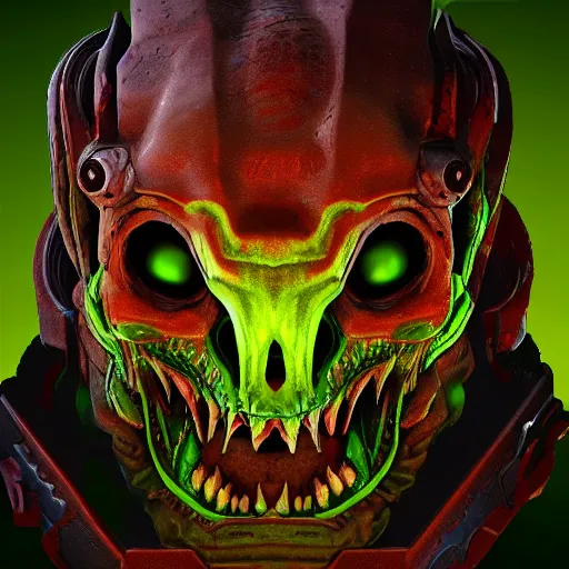 Image similar to head of monster from doom