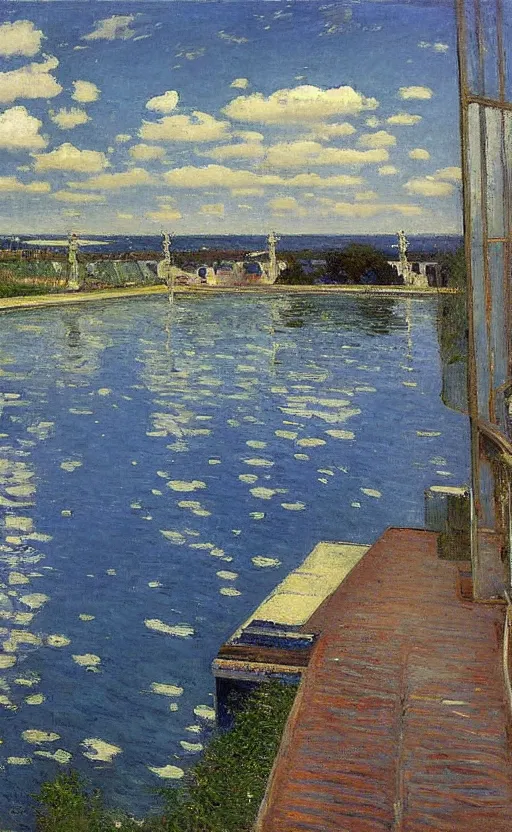Image similar to dream world by gustave caillebotte
