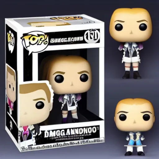 Image similar to a funko pop of a danganronpa character