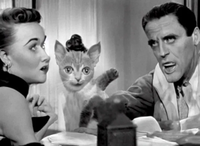 Prompt: littlest pet shop cat in 1 2 angry men ( 1 9 5 7 )