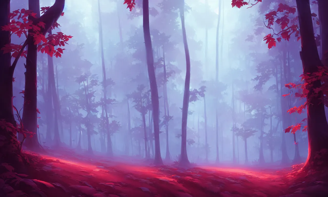 Image similar to Dark forest Strawberry bushes, behance hd by Jesper Ejsing, by RHADS, Makoto Shinkai and Lois van baarle, ilya kuvshinov, rossdraws global illumination