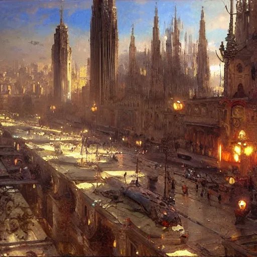 Prompt: detailed cinematic wide shot of milano, ultra realistic, spring light, painting by gaston bussiere, craig mullins, j. c. leyendecker