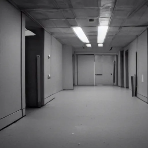 Image similar to the backrooms are empty except for that one replicant