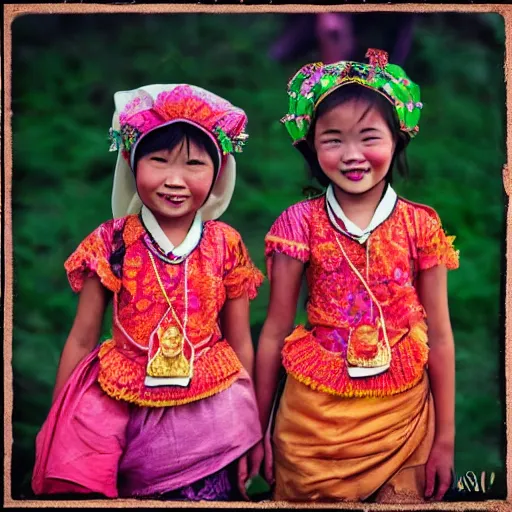 Prompt: two ghost girls in indonesia during a festival by hisaji hara