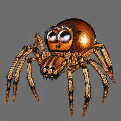 Prompt: Photorealistic Spider Bot 9000
