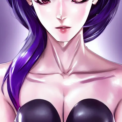 hot anime girl, hourglass slim figure, purple hair, | Stable Diffusion |  OpenArt