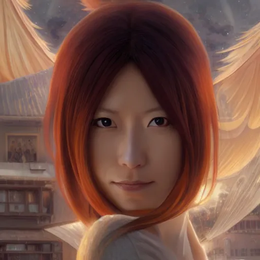 Image similar to orihime inoue using her powers, detailed, centered, digital painting, artstation, concept art, donato giancola, joseph christian leyendecker, wlop, boris vallejo, breathtaking, 8 k resolution, extremely detailed, beautiful, establishing shot, artistic, hyperrealistic, beautiful face, octane render, cinematic lighting, dramatic lighting, masterpiece