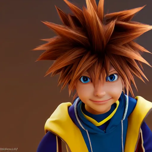 Image similar to photorealistic sora from kingdom hearts, octane render, ultra detailed, photorealistic render