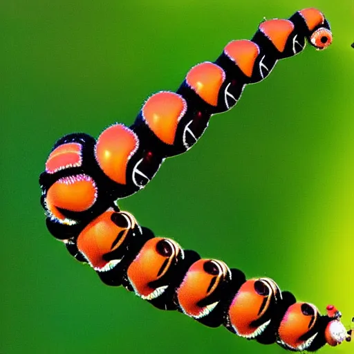 Image similar to caterpillar in style of Vince Locke
