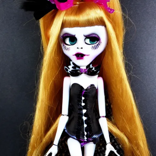 Image similar to monster high haunt couture doll, hd, cute,.