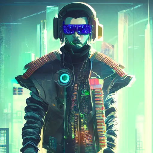 Image similar to a portrait of an ( cyberpunk samurai ), warcore, sharp focus, detailed, artstation, concept art, 3 d + digital art, wlop style, biopunk, neon colors, futuristic