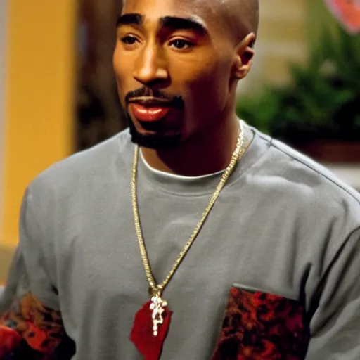 Prompt: Tupac on Mr. Rogers tv show