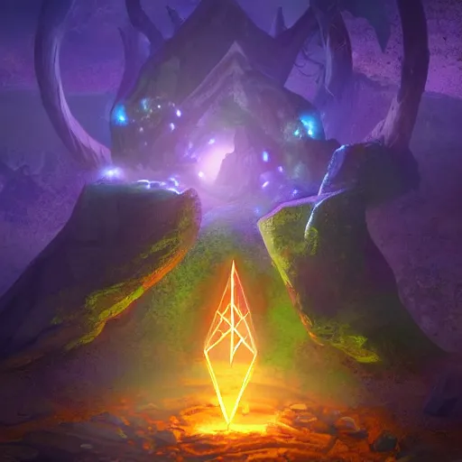 Prompt: magical rock with glowing runes, fantasy digital art, overdetailed art, 4k, hd, trending on artstation