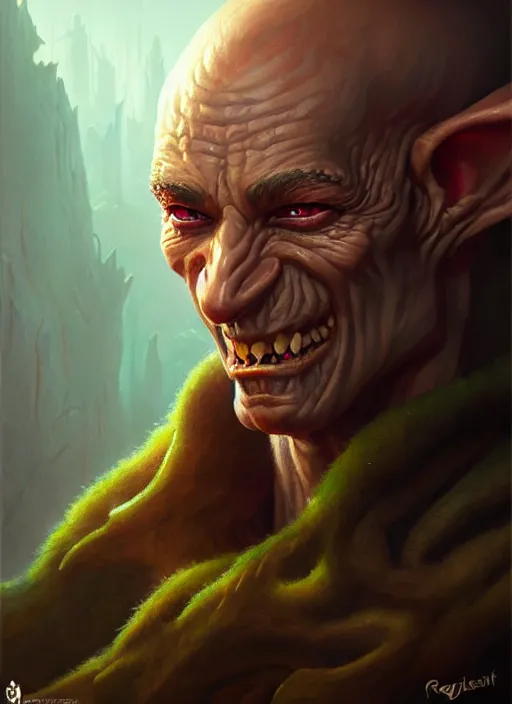 Image similar to a _ fantasy _ style _ portrait _ painting _ of goblin oil _ painting _ unreal _ 5 _ daz. _ rpg _ portrait _ extremely _ detailed _ artgerm _ greg _ rutkowski _ greg