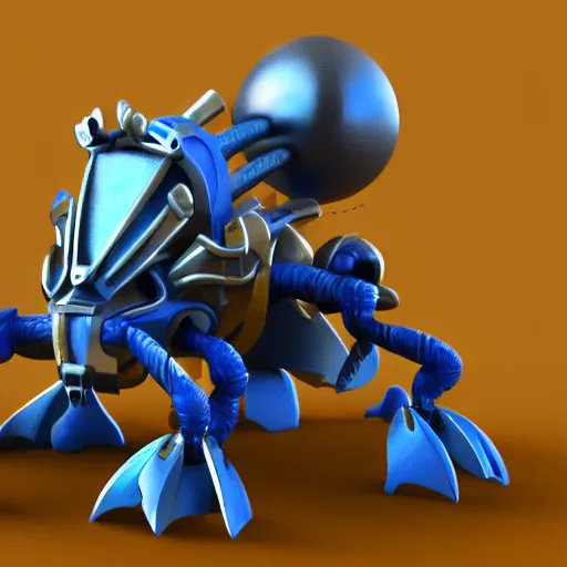 Prompt: a clash royale unit model of a mechanical scorpion, 3d, 8k, very detailed