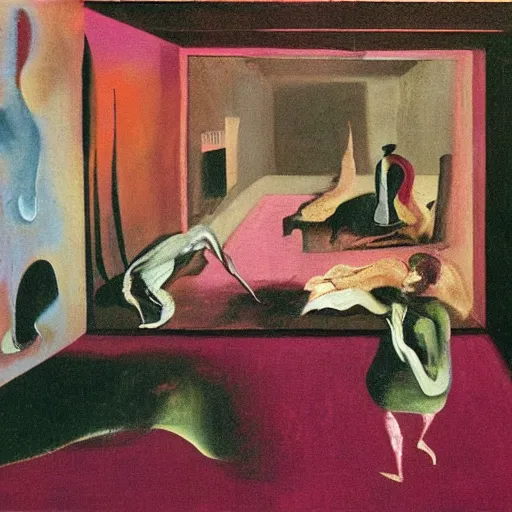 Image similar to francis bacon painting of a lucid dream