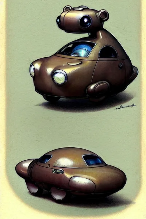 Image similar to ( ( ( ( ( 1 9 5 0 s retro future android robot fat robot mouse car. muted colors., ) ) ) ) ) by jean - baptiste monge,!!!!!!!!!!!!!!!!!!!!!!!!!
