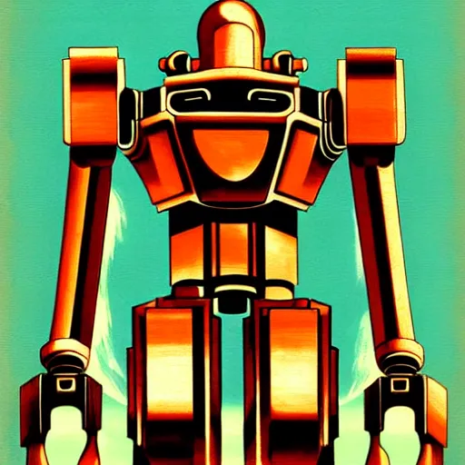 Image similar to perfectly detailed mecha, 1 9 2 0 s art deco, digital painting, smooth, sharp focus.