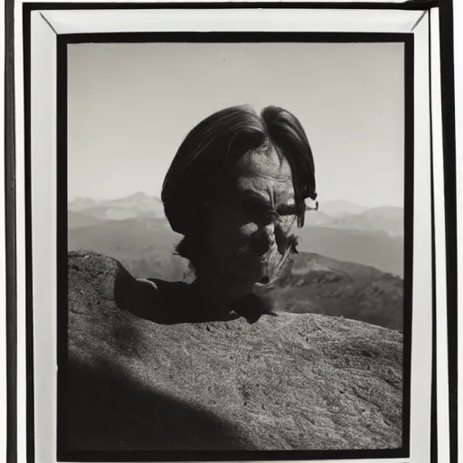 Prompt: a portrait of a character in a scenic environment by Edward Weston