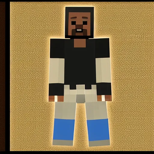 Prompt: Kanye West Minecraft skin