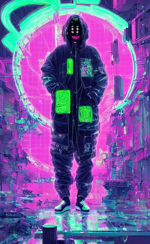 Image similar to detailed portrait Quest Love Neon Operator, cyberpunk futuristic neon, reflective puffy coat, decorated with traditional Japanese ornaments by Ismail inceoglu dragan bibin hans thoma !dream detailed portrait Neon Operator Girl, cyberpunk futuristic neon, reflective puffy coat, decorated with traditional Japanese ornaments by Ismail inceoglu dragan bibin hans thoma greg rutkowski Alexandros Pyromallis Nekro Rene Maritte Illustrated, Perfect face, fine details, realistic shaded, fine-face, pretty face