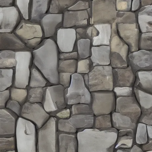 Image similar to a painterly stylized stone cladding texture