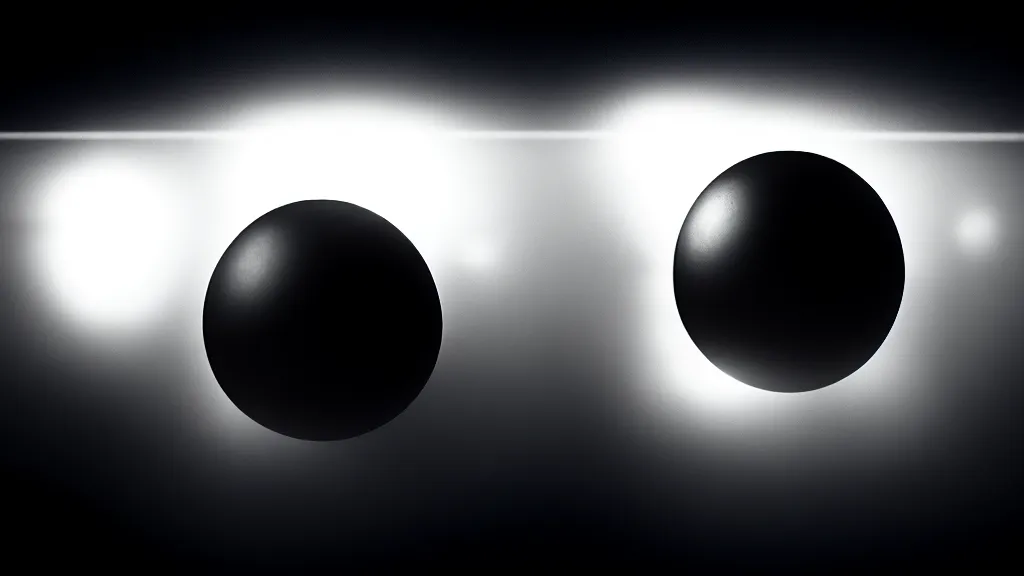 Image similar to space, black sphere in a glowing cage, fog, volumetric lighting, mystique, atmospheric, sharp focus, ultra detailed, noir art house, 4 k, cinematic, 3 5 mm