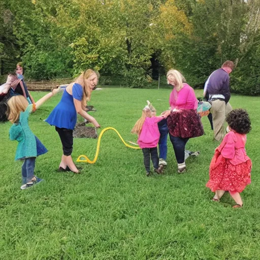 Prompt: harvesting energy from a field of toddlers and babies, matrix