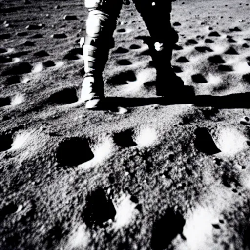 Prompt: Professional photograph of Dwayne Johnson walking on the moon