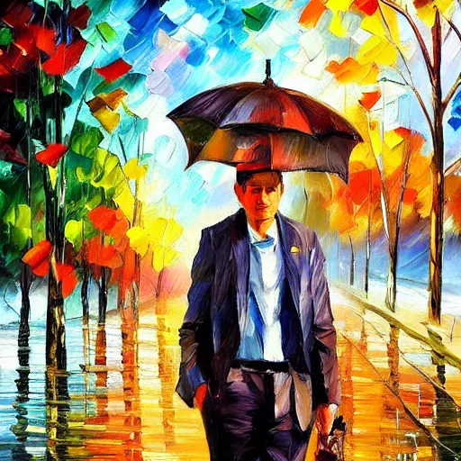 Prompt: a portrait of a character in a scenic environment by Afremov, Leonid