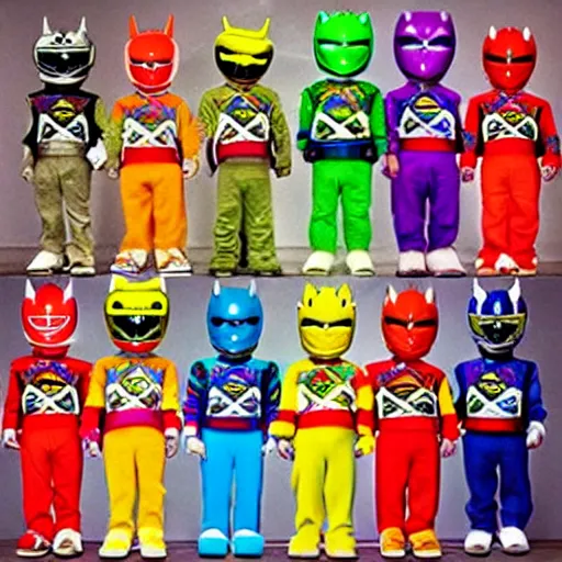 Image similar to sour patch kids!!!!!, power rangers