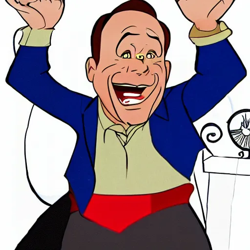 Prompt: alex jones as a disney character,