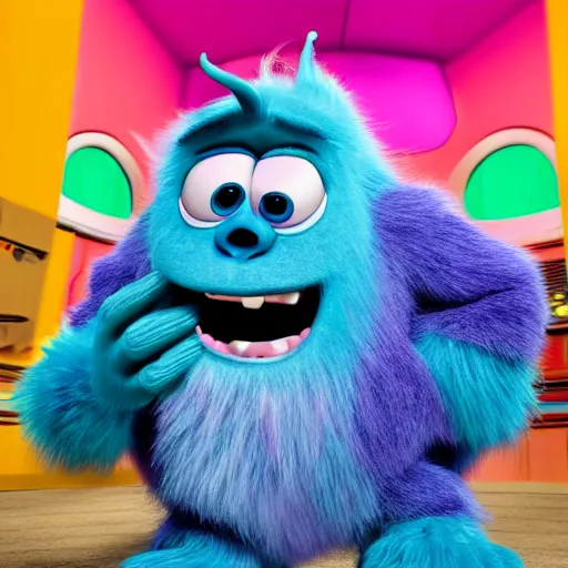 Prompt: Sulley monster inc, 4k