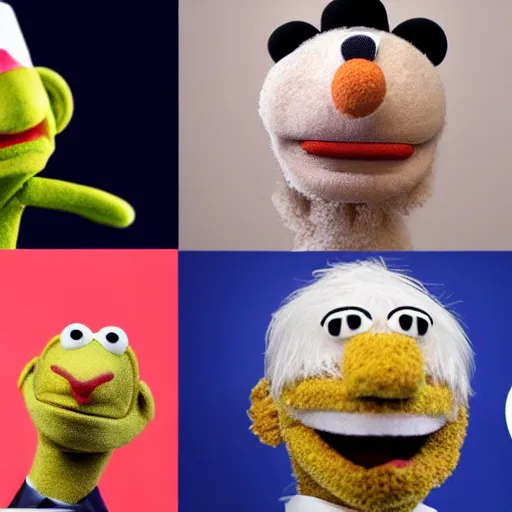 Image similar to Vladimir Putin as a Muppet