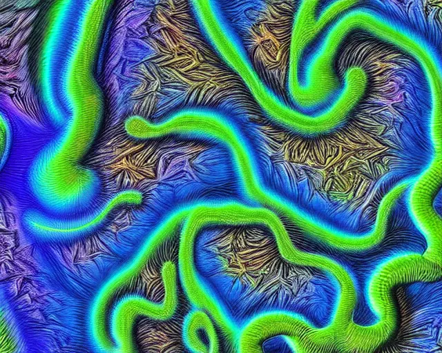 Image similar to deepdream slugdogs. a beautiful image of a mountain river, altered by googles deepdream algorithm