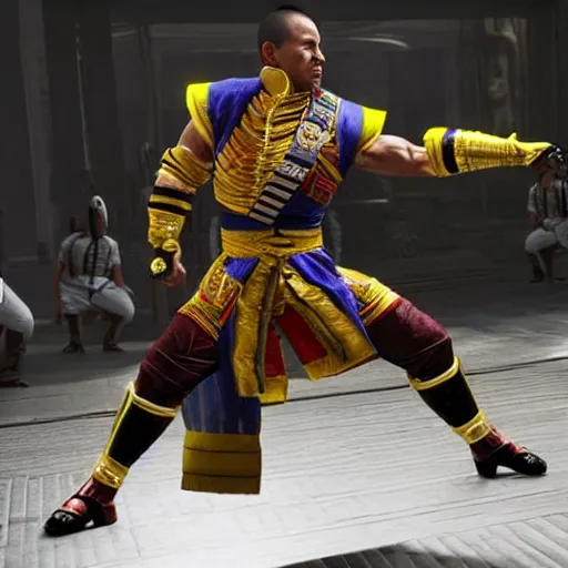 Image similar to Vajiralongkorn in Mortal Kombat XII, 4k, detailed,