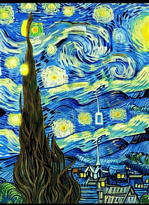 Image similar to we are freaks, superb resolution, by van gogh