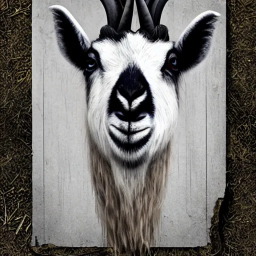 Prompt: horror goat