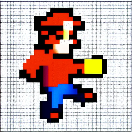 Prompt: pixelated hero, 1 2 8 bit, 1 0 0 0 x 1 0 0 0 pixel art, nintendo game, pixelart, high quality, no blur, sharp geometrical squares