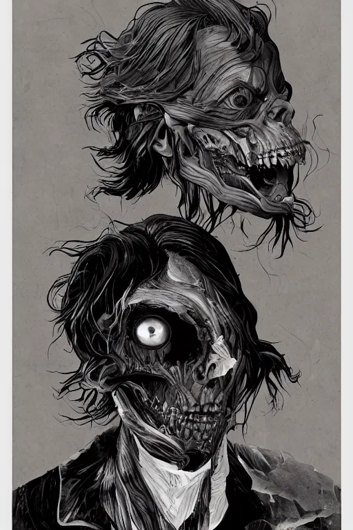 Image similar to willem dafoe in sleepy hollow, full body, big two toned eyes, teeth gritted, horror, intricate details, cinematic, epic, realistic, anatomy, tomer hanuka, uplight, artstation, photorealistic, scary