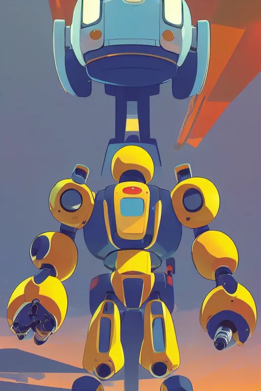 Image similar to metabots medabots medarotto medarot robot minimalist comics, behance hd by jesper ejsing, by rhads, makoto shinkai and lois van baarle, ilya kuvshinov, rossdraws global illumination ray tracing hdr radiating a glowing aura