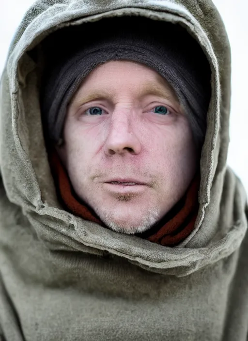 Image similar to portrait photo still of real life kenny mccormick, 8 k, 8 5 mm, f. 1 4