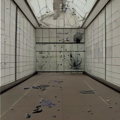 Prompt: Liminal space in outer space by Douglas Gordon