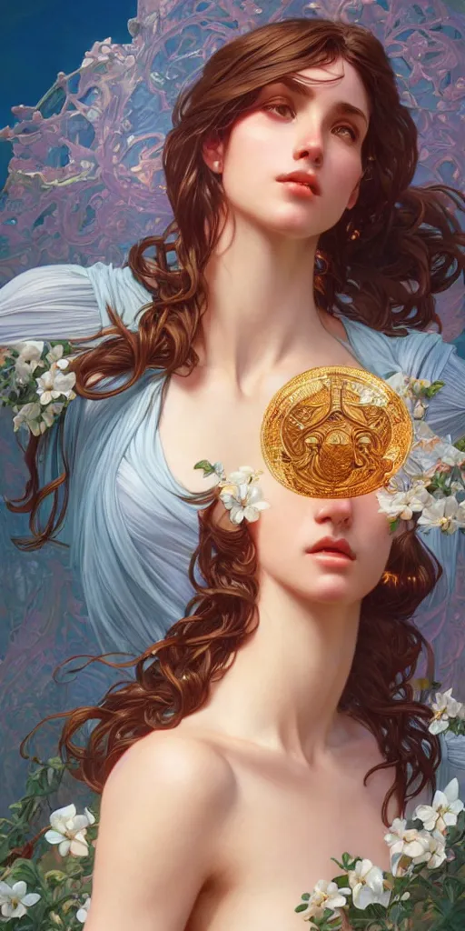 Image similar to Aphrodite, intricate, highly detailed, digital painting, artstation, concept art, smooth, sharp focus, illustration, Unreal Engine 5, 8K, art by artgerm and greg rutkowski and alphonse mucha