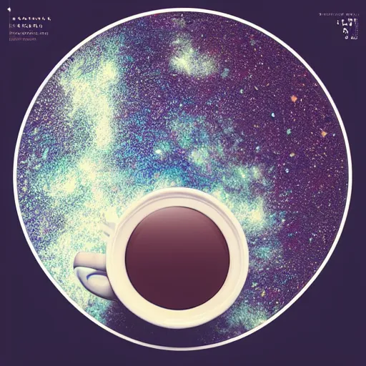 Prompt: a universe inside in a cup of coffee, hauntingly beautiful art, trending on artstation, micro details