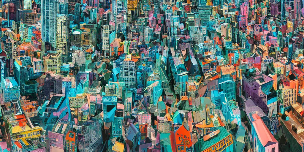 Image similar to Bustling vivid utopian city reimagined by Max Hay, fisheye lens!!!, 100mm photography, trending on artstation, 4k, 8k, lens distortion, chromatic aberration, soft focus blur, photorealistic imagery, photorealistic details, intricate, highly detailed, artstation 3d, artstation render, artstation 3d render, 3d art, unreal engine 3d, octane 3d, blender 3d, 3d landscape