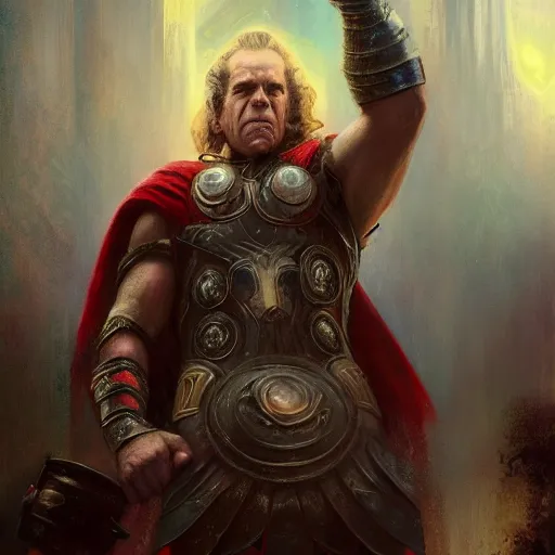 Prompt: richard nixon as thor, fantasy, intricate, elegant, digital painting, trending on artstation, concept art, sharp focus, illustration by gaston bussiere and jeremy mann, 4 k.